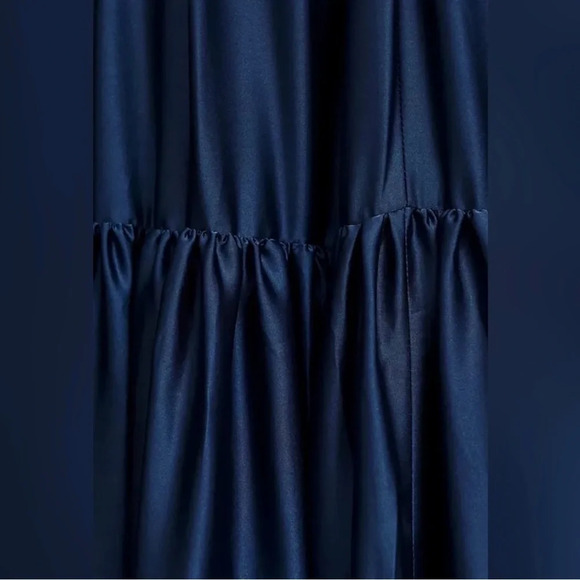 Mac Duggal Ruffle Halter Dress Saphire size 4 NWT - Picture 8 of 9